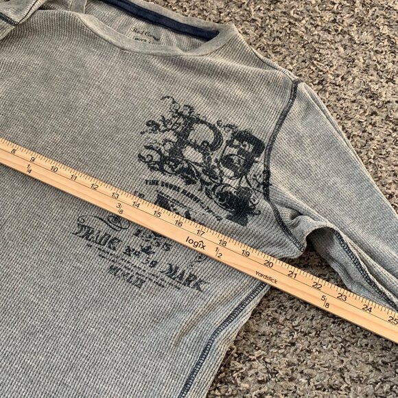 Red Camel Boys Large Gray Graphic Waffle Knit Long Sleeve Shirt - Picture 6 of 6